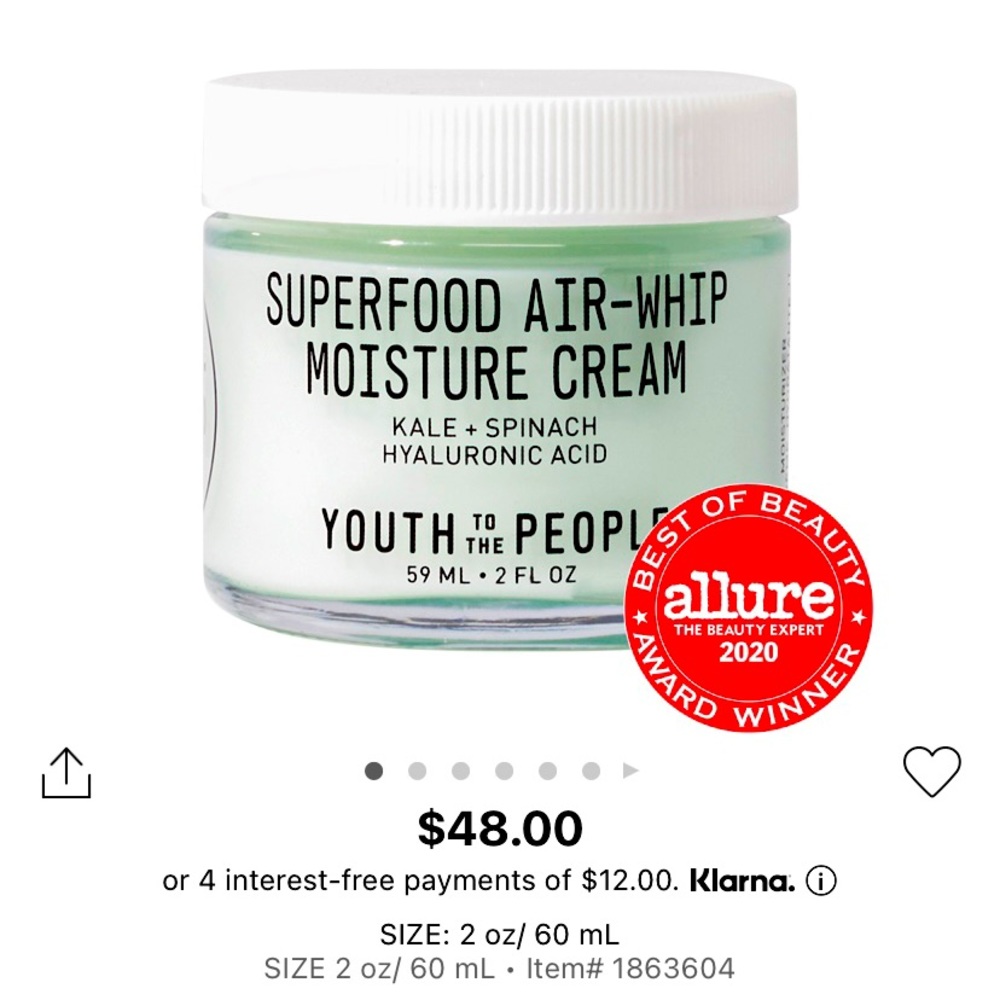 Youth to the People Superfood Moisture Cream